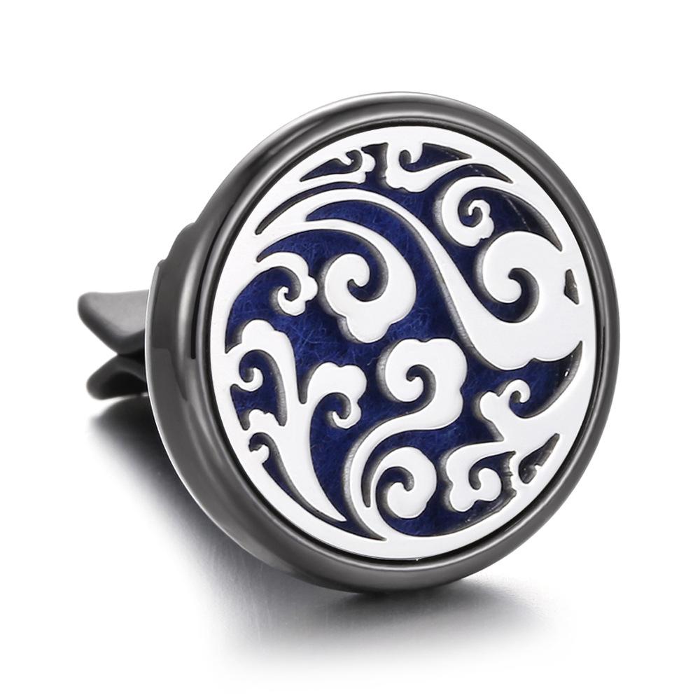 Stainless Steel Hollow Car Bracket Car Aromatherapy Trend Clip Life Tree Car Aromatherapy Clip Perfume Dispenser