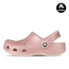 Crocs Kids Classic Glitter Clogs K Kids Junior Sandals Slippers Quartz 206993-6WV