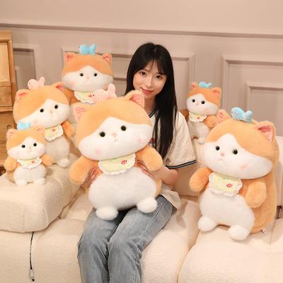 Милая Рыбка Кот Кукла Плюшевая Игрушка Кукла Кот Детская Успокаивающая Тряпичная Кукла Подарок на День Рождения для Девочки