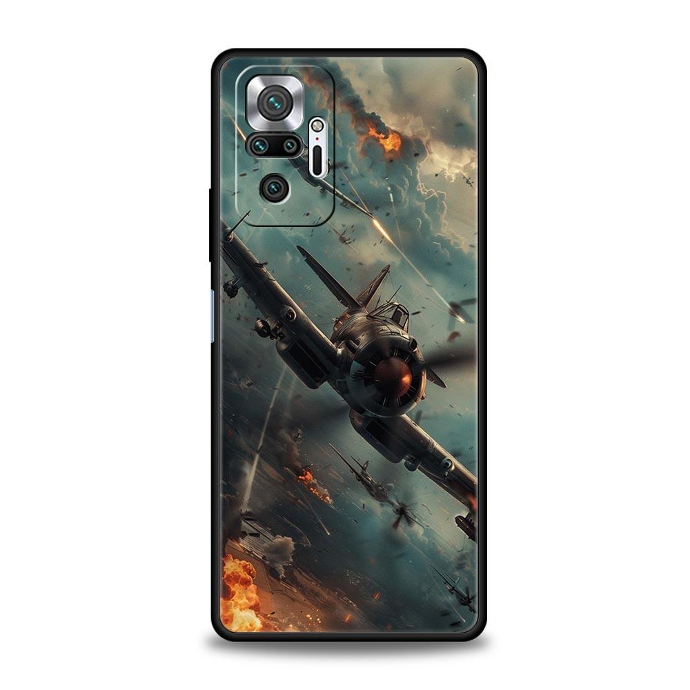 Крутой чехол для телефона с изображением самолета для Xiaomi Redmi Note 14 13 12 5G 11 10 Pro Plus 4G 9S 9 14C 13C 12C 10C 9C 9A, мягкий чехол из ТПУ