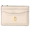 Marc Jacobs The Soft Shot Double J Logo Grained Leather Card M0015121 Case, Cream,