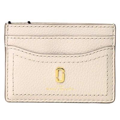Marc Jacobs The Soft Shot Кожаный картхолдер с логотипом Double J, кремовый, M0015121
