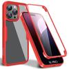 Protective Case - BOOLING - for iPhone 16 Pro - Soft TPU - Hard PC - Red