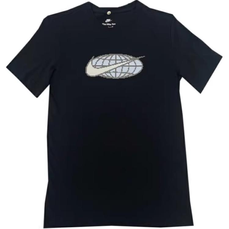 Nike Футболки Мужские Черные С Круглым Вырезом Умеренные HF0459-010