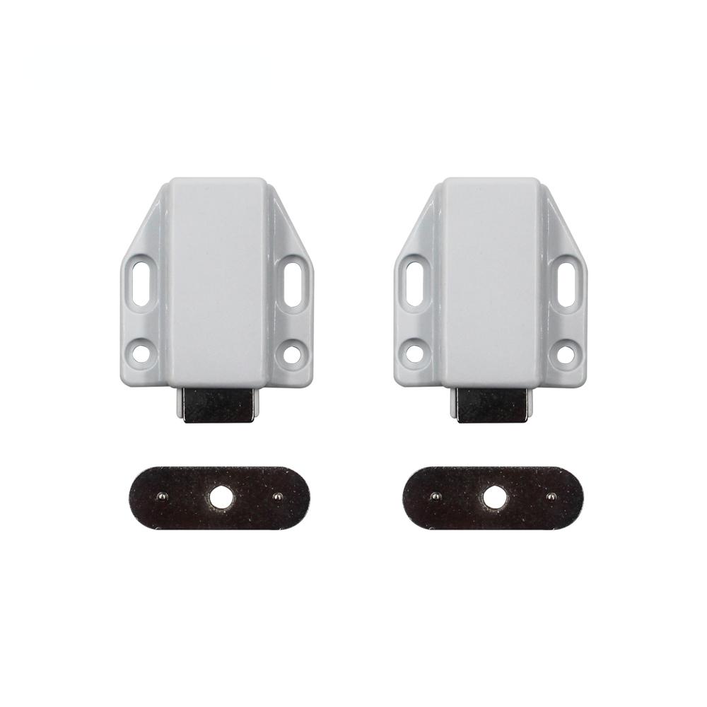 Одноглавый Компактный Стопор-защелка для Двери Кухонного Шкафа Плюшевый Закрывающийся Магнитный Нажимной Открывающийся Дверной Демпфер-амортизатор 2 Шт.