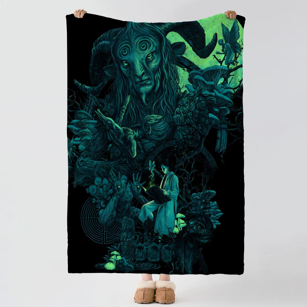 movie P-Pans Labyrinth-h Throw Thick Comfort Flannel Quilt,Multi-scene Use Indoor Outdoor Daily Nap