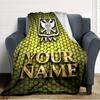 Name Custom Sint-Truidense VV Print Flannel Blanket High Quality Warm Comfortable Cover for All Seasons Perfect for Gifts Home Decor