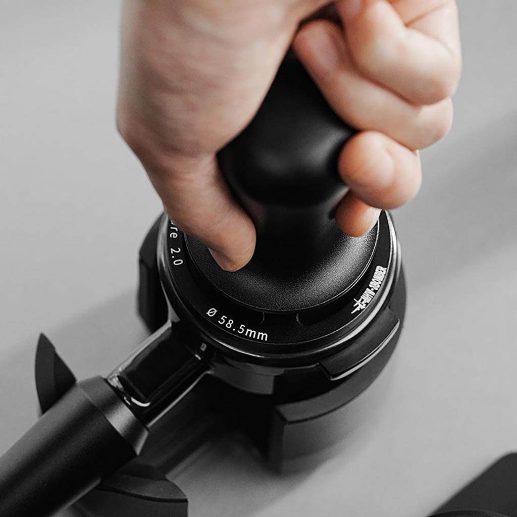 MHW-3BOMBER 51mm Coffee Tamper, 30lb Espresso Tamper, Constant Pressure Tamper with Audible Feedback, Easy to Press, Obsidian Series T7016-OS