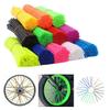 36Pcs Bike Motorcycle Wheel Spoked Protector Skin Covers Pipe For Motocross Bicycle Bike Cool Accessories 9 Colors 24CM/17CM