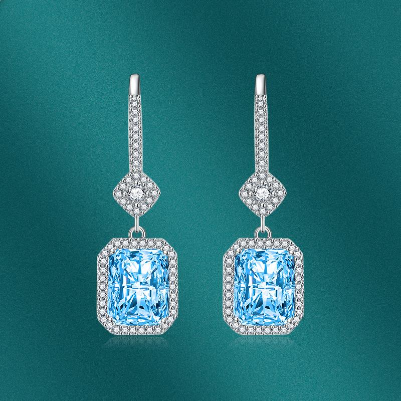 BELLA BOX Роскошные женские квадратные серьги с цирконом, подарок на свадьбу и помолвку