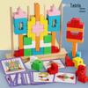 Tetris-Themed Wooden Blocks Puzzle for Kids – Brain Teaser & Color Recognition Toy