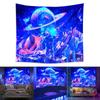 UV Fluorescent Tapestry Astronaut Planet Print Wall Hanging Art Home Decor