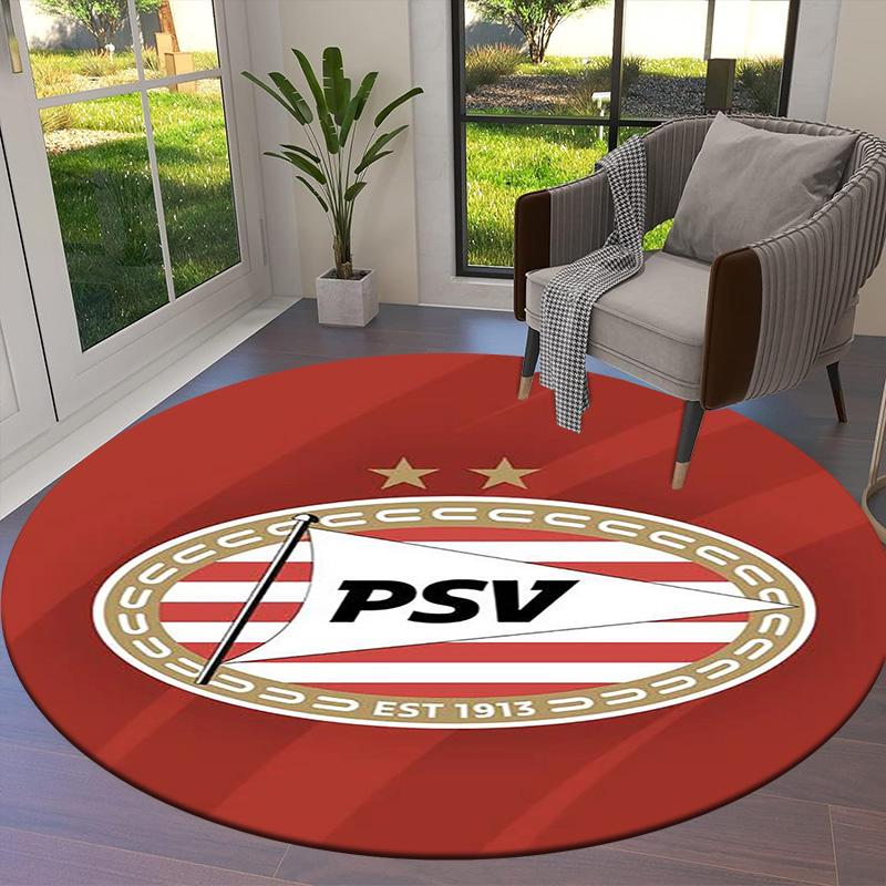 Круглый ковер Philips Sport Vereniging, Ковер для гостиной, спальни, дивана, игровой комнаты, Нескользящий коврик для пола
