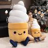 Ice Cream Plush Pillow 30/60/100cm Cute Stuffed Doll for Girls Lumbar Nap Support Soft Hugging Body Pillow for Bed Dorm