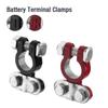 2 шт. Соединитель клемм автомобильного аккумулятора Положительный и отрицательный полюс Стойка Сверхмощный Зажим Клемма