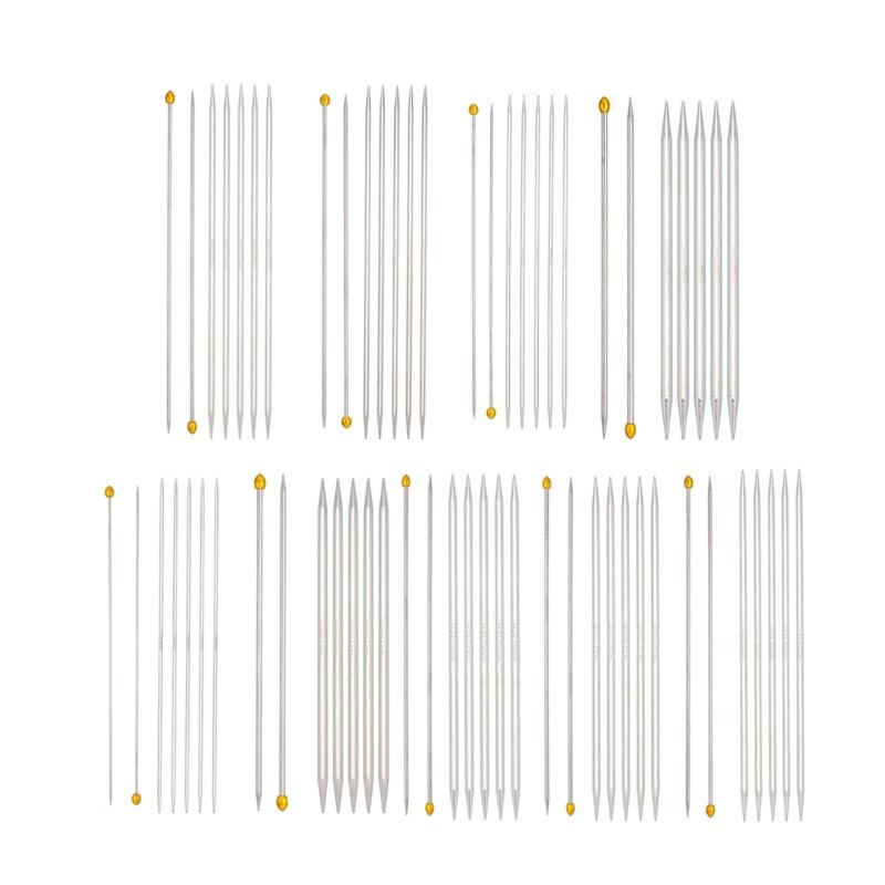 Прямая спица из нержавеющей стали для вязания Двусторонняя спица
