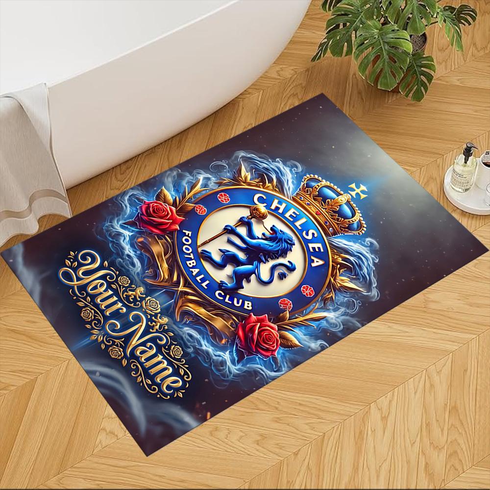 Chelsea Fc Football Player Customized Name Floor Mat Design for Hallway Dormitory Study room Foyer Anti-slip Rug Office home decor