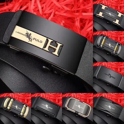 Ремень PULO, мужской кожаный ремень с автоматической пряжкой, подарок для молодых людей, повседневный индивидуальный универсальный модный ремень для брюк