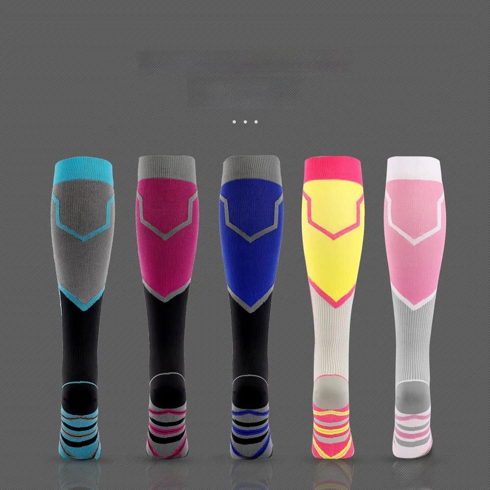 Compression Calf Socks for Sports Long Tube Running Cycling Marathon Support Leg Sleeves Breathable Elastic Athletic Socks
