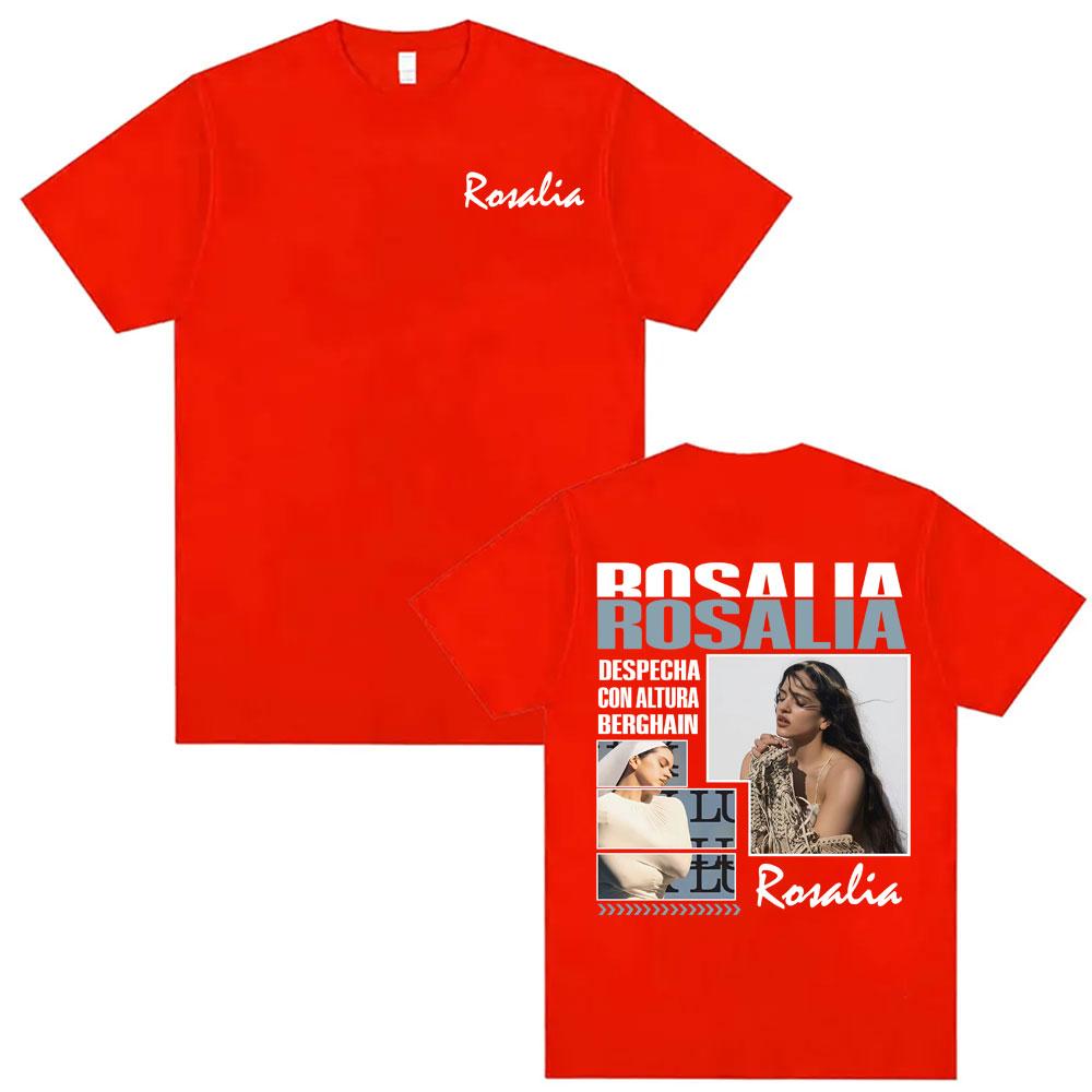 Singer Rosalia LUX New Album Tour Merch Tshirts Men Women Clothing Fashion Summer T Shirt High Quality Casual ONeck Tshirt