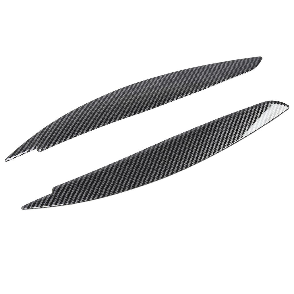 2 Pcs Headlight Eyebrow Front Left Right Light Eyelid Trim Cover for 1 Series E81 E82 E87 E88 2006 to 2013