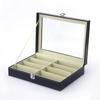 1pc PU Leather Eyewear Storage Box-Multifunctional Sunglasses & Eyeglass Display Case Practical Home Use Protective Storage Box
