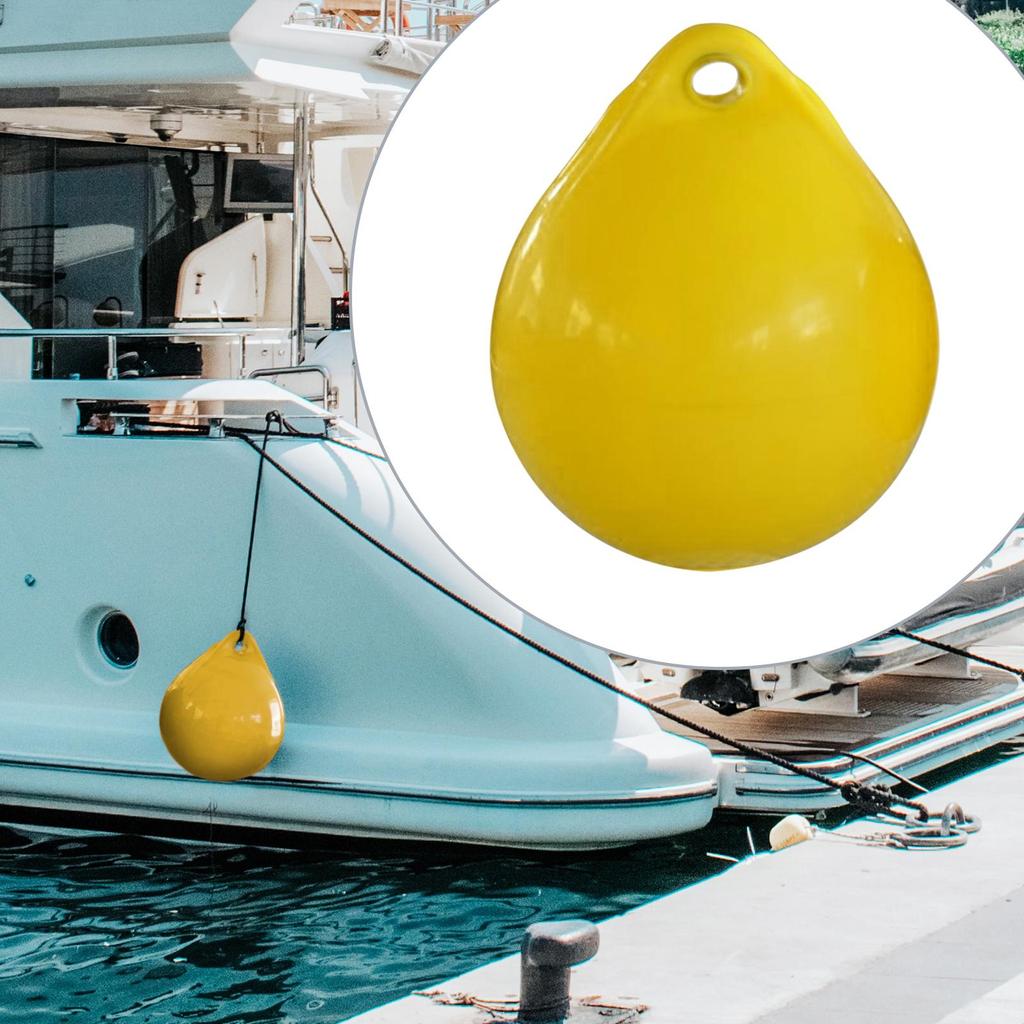 Round Marine Boat Fender PVC Anchor Buoy Inflatable Dock Protector for Jetty Lake Safety