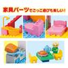Blocklabo Block Lab Anpanman Bread Factory and Slide Home Block Bucket Winter 2024 Anpanman Christmas Recommended for Ages 3 and Up [BANDAI] (Bonus