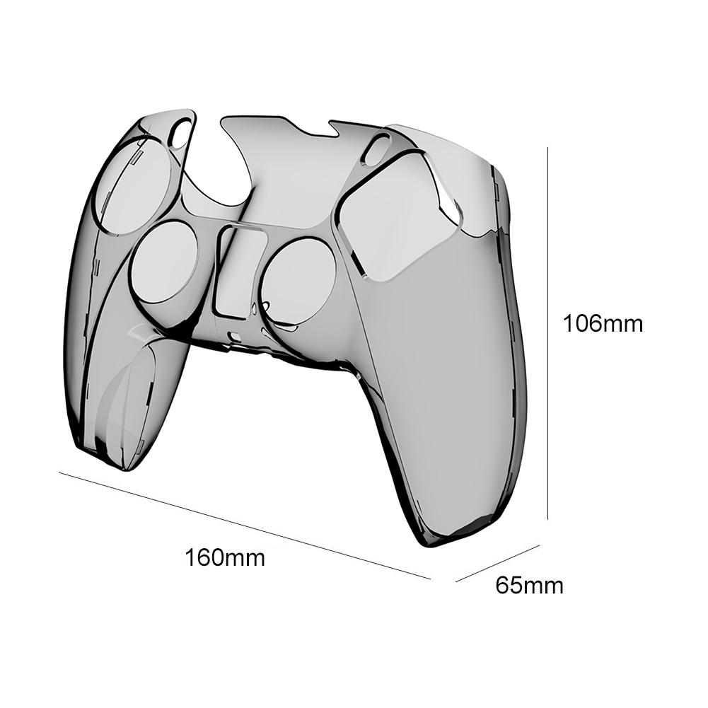 Transparent Protector Case For PS5 Gamepad Controller Case DualSense Controller Clear PC Shell Ultra Slim Controller Shell