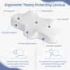 Ортопедическая подушка из пены с эффектом памяти для облегчения боли в шее, регулируемая подушка для сна, подушка с моющимся чехлом