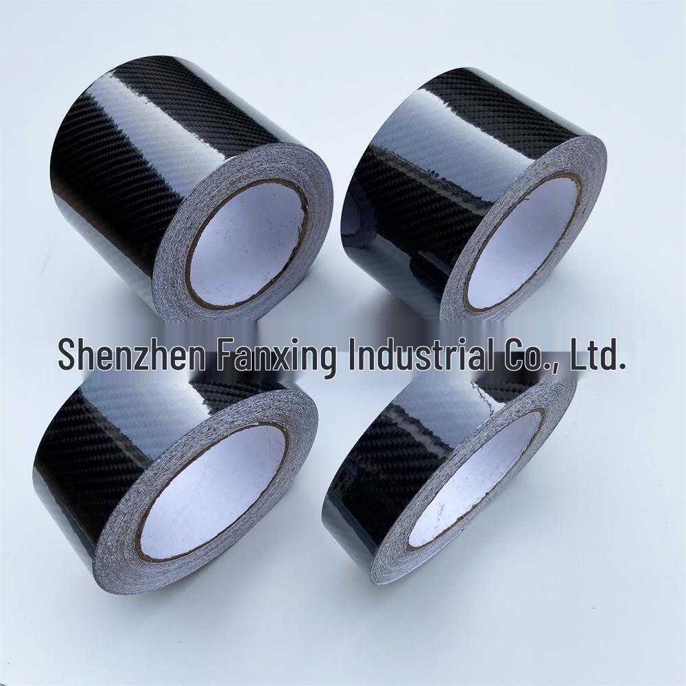 Трансграничная 3D Матовая Глянцевая Черная Пленка для Оклейки Автомобиля под Карбоновое Волокно - Доступна в 3/5/7/10СМ для Электромобилей