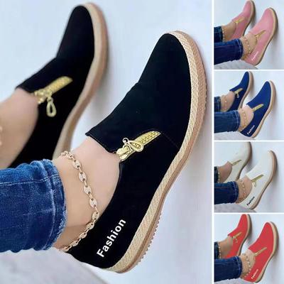 Мягкие кожаные бабушкины туфли с круглой головкой и неглубоким носком, женская обувь