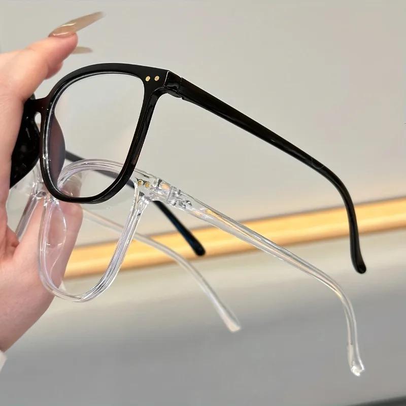 2 пары модных очков без диоптрий, подходящих для повседневной носки мужчинами и женщинами, для работы и досуга, простые декоративные очки