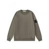 Classic Stone Heavyweight American Streetwear Crewneck Long Sleeve Hoodie With Embroidered Patch Unisex Loose Fit