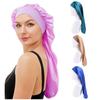 Long Satin Bonnet Sleep Cap Silk Sleeping Cap With Wide Elastic Band Loose Night Hat For Women Braids Curly Hair Natural Hair