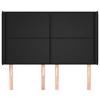 VidaXL Headboard with Ears Black 147x16x118-128 Cm Faux Leather3119390
