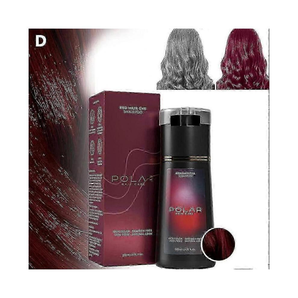 (Black)Polar Hair Dye Shampoo Polar Hair Care, HairCare Shampoo 200ML