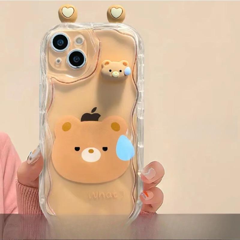 Подходит для Apple 14 Promax Чехол для мобильного телефона iPhone 13 Милая забавная трехмерная лягушка Кукла 12 Силиконовый анти-падения