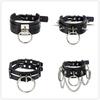 Harajuku PU Leather O-Ring Choker Necklace - Street Style Nightclub Accessory