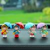 Cute Umbrella Couple Ornament Car Decoration Model Dashboard Decoration Gift Micro Landscape Gardening Aquascape Mini Accessorie