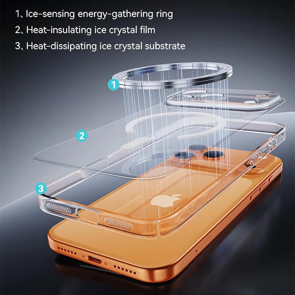 For Magsafe Transparent Magnetic Phone Case For iPhone 17 14 12 13 15 16 Pro Max Plus 17Pro 17 Air Wireless Charging Clear Cover