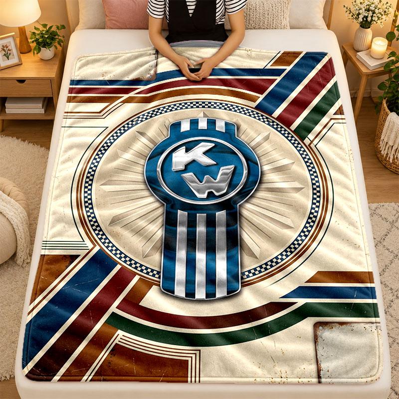 Flannel BlanketKenworth Warm Soft Throw Blanket for Indoor Sofa Bed Living Room Use