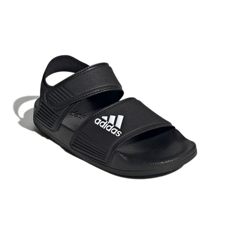 (GS) Сандалии adidas Adilette 'Черный Белый' Детские GW0344