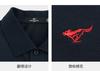 __ Cooling sensation and antibacterial __ __ Quick drying __ Three color embroidered short sleeved collar with placket