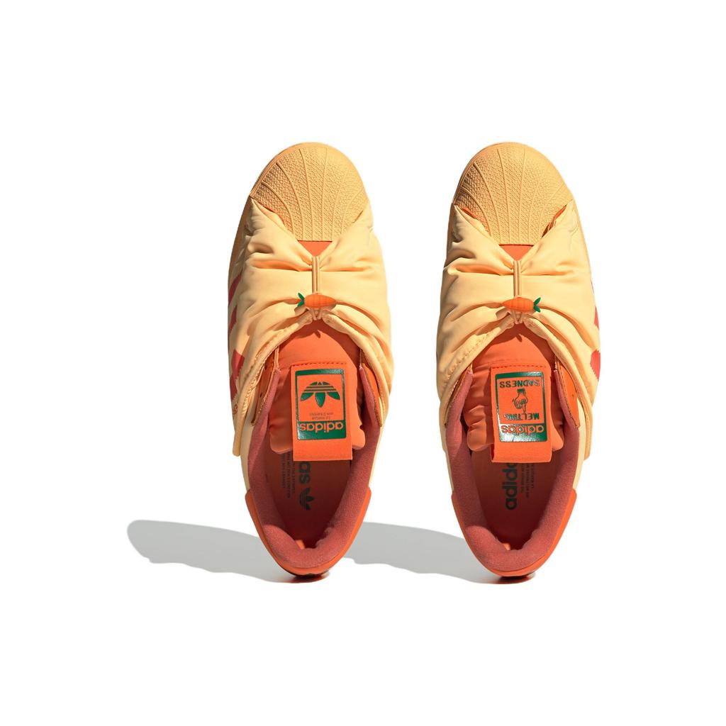 Adidas Originals Melting Sadness X  Superstar Leather Comfortable Versatile Durable Breathable Low-Top Sneakers Unisex Sneakers Orange ID9475
