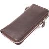 Practical Women's Wallet Made of Genuine Grained Leather CANPELLINI Wallet 21617 Brown