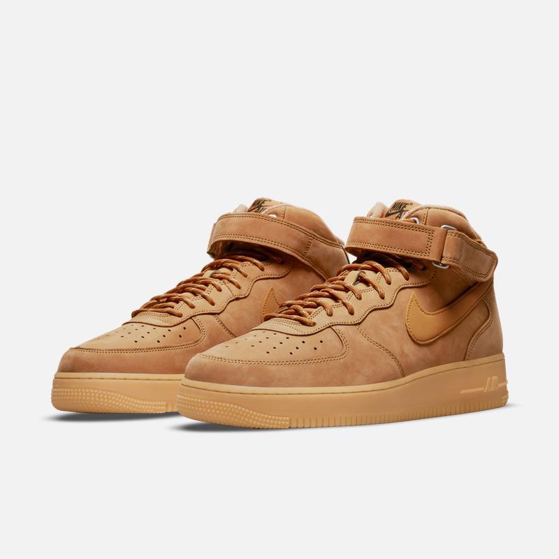 Nike Мужские дышащие кожаные спортивные кроссовки Air Force One с зимней резиновой подошвой - NIKE AIR FORCE 1 DJ9158
