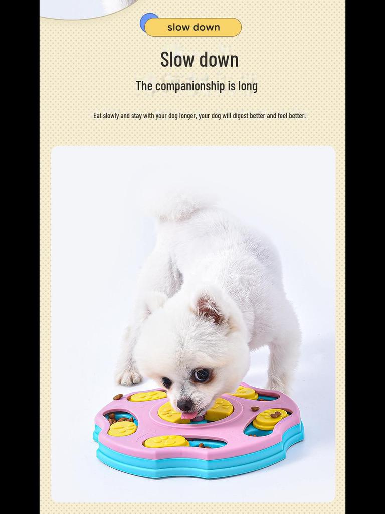 Миска и игрушка для медленного кормления домашних животных: Образовательный поднос для корма, протекающий для собак и кошек