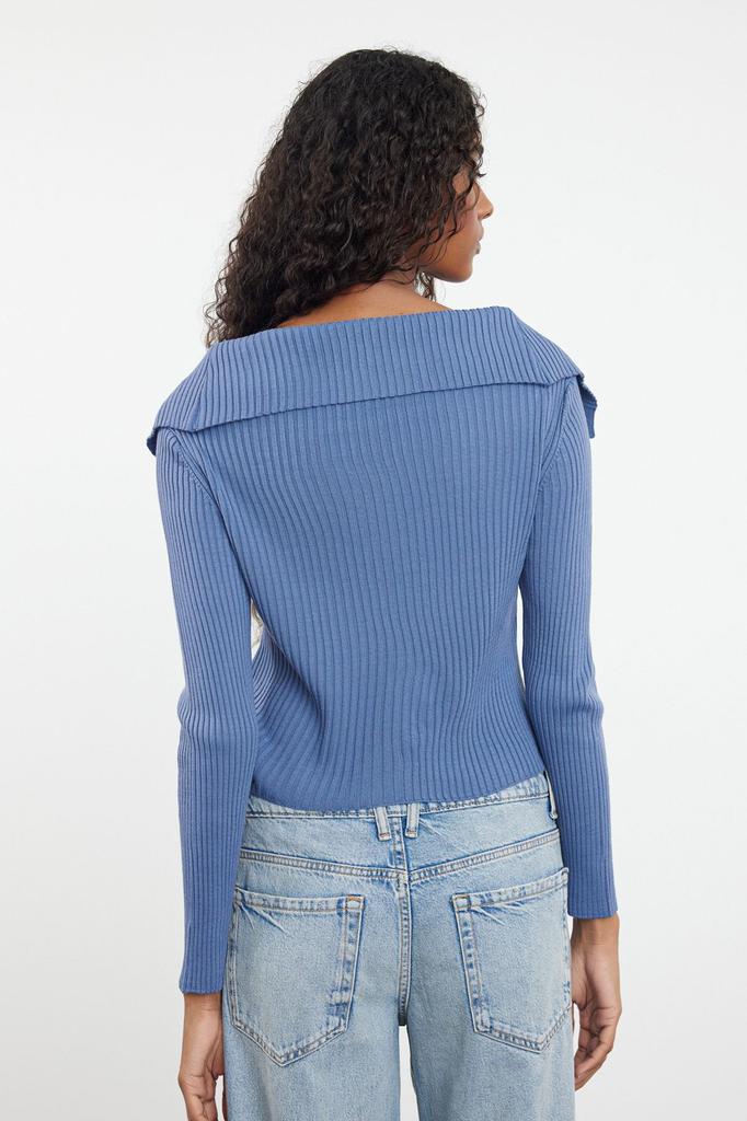 Женский элегантный кардиган, пудровый трикотаж с отложным воротником, кардиган