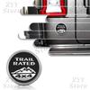 1 шт. 3D Металлический значок решетки радиатора автомобиля 4X4 TRAIL RATED Логотип Наклейка на кузов Для Wrangler Patriot Grand Cherokee Значки автомобиля Наклейки Аксессуары